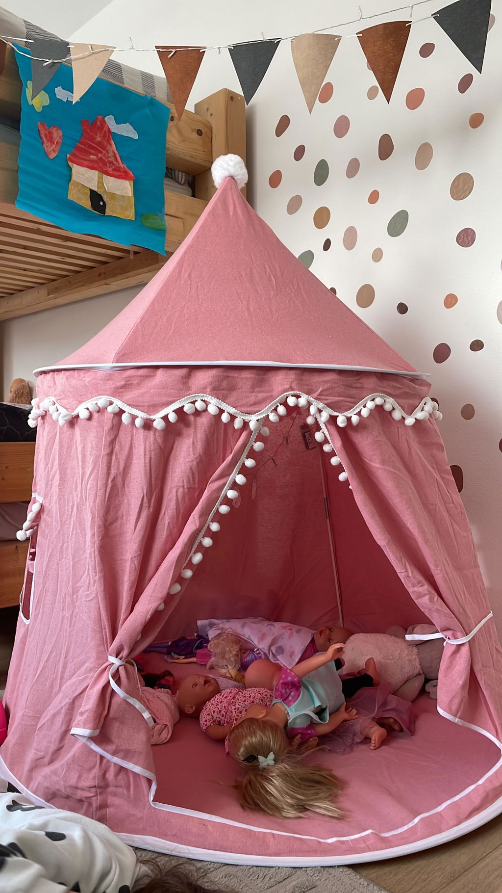 Lionherz Castello tenda gioco bimbi cotone crema con accessori