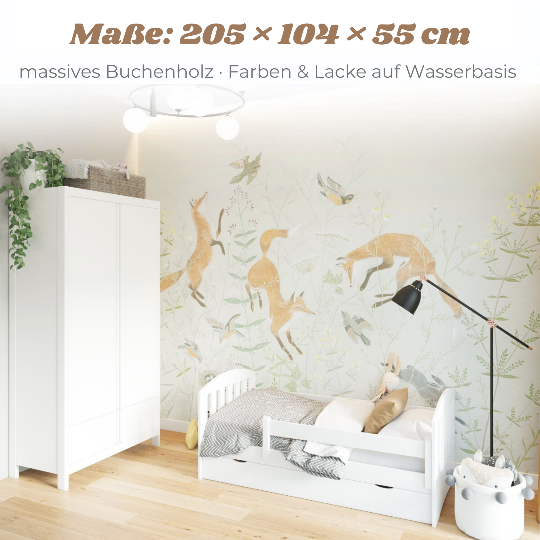 Lionherz Yappy Classic armadio bambini 2 ante bianco