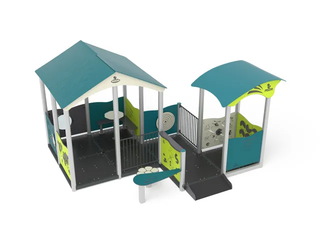 Pozza 1865 Villaggio Wood casetta gioco inclusivo bambini