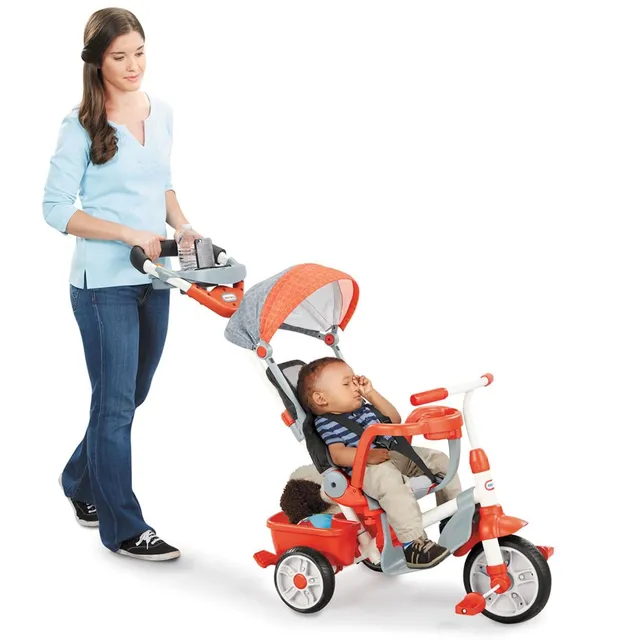 Little Tikes Triciclo 5 in 1 Ride Relax con capottina