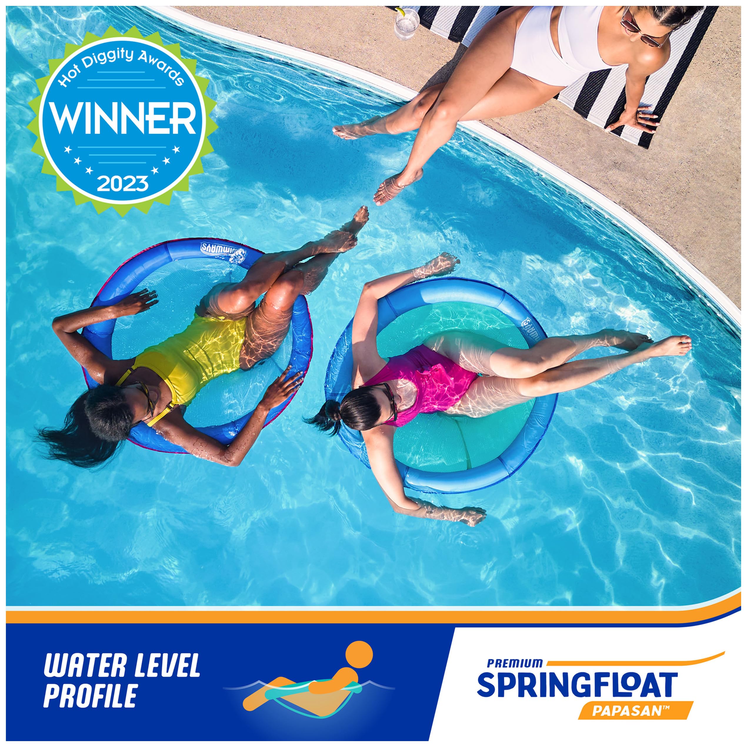 Swimways Spring Float Papasan Sedia Piscina 88 cm fino a 113 kg