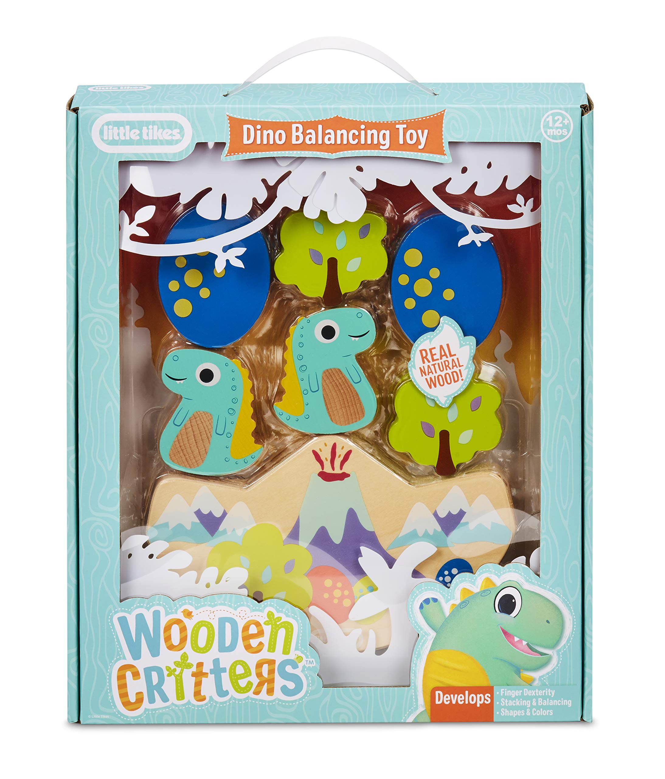 Little Tikes Wooden Critters Gioco Equilibrio Dino 6 Pezzi