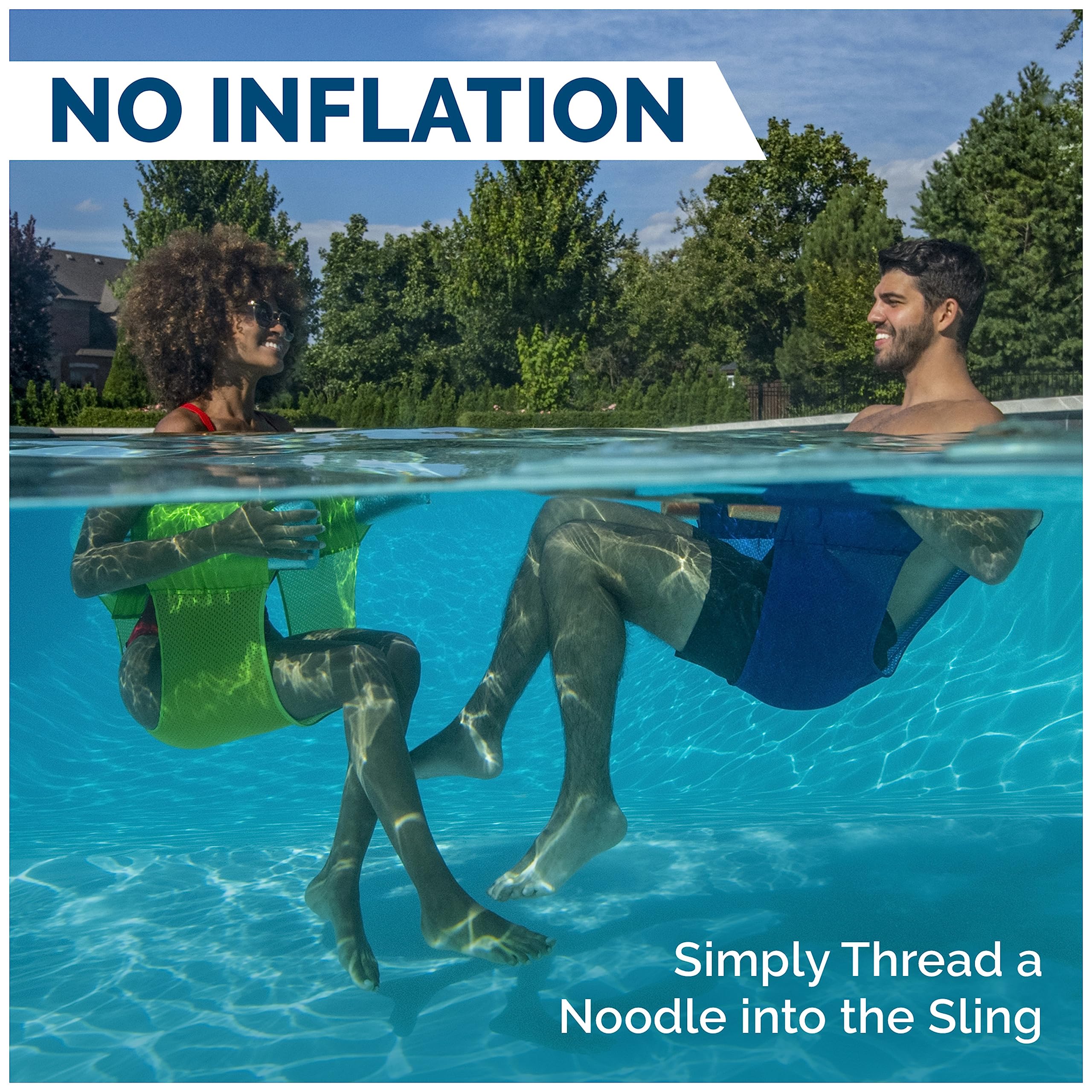 Swimways Noodle Sling sedia galleggiante piscina rete