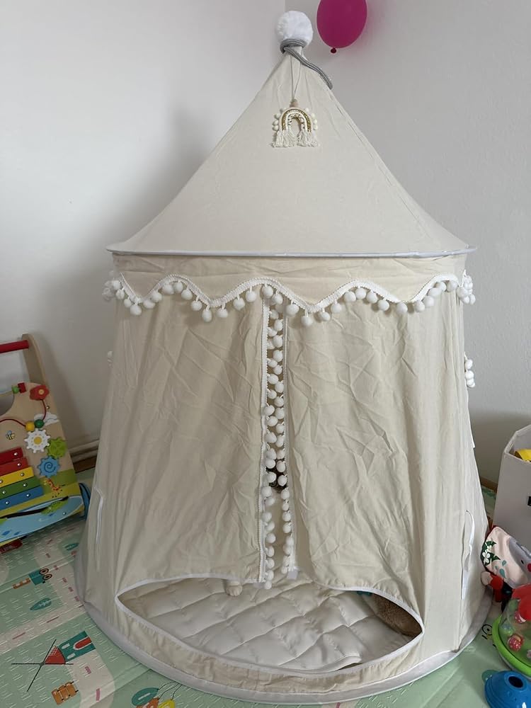 Lionherz Castello tenda gioco bimbi cotone crema con accessori