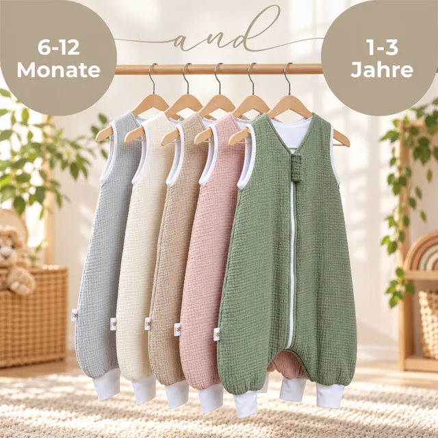 YappyBuzz sacco nanna gambe mussola salvia 1-3 anni TOG 1.5
