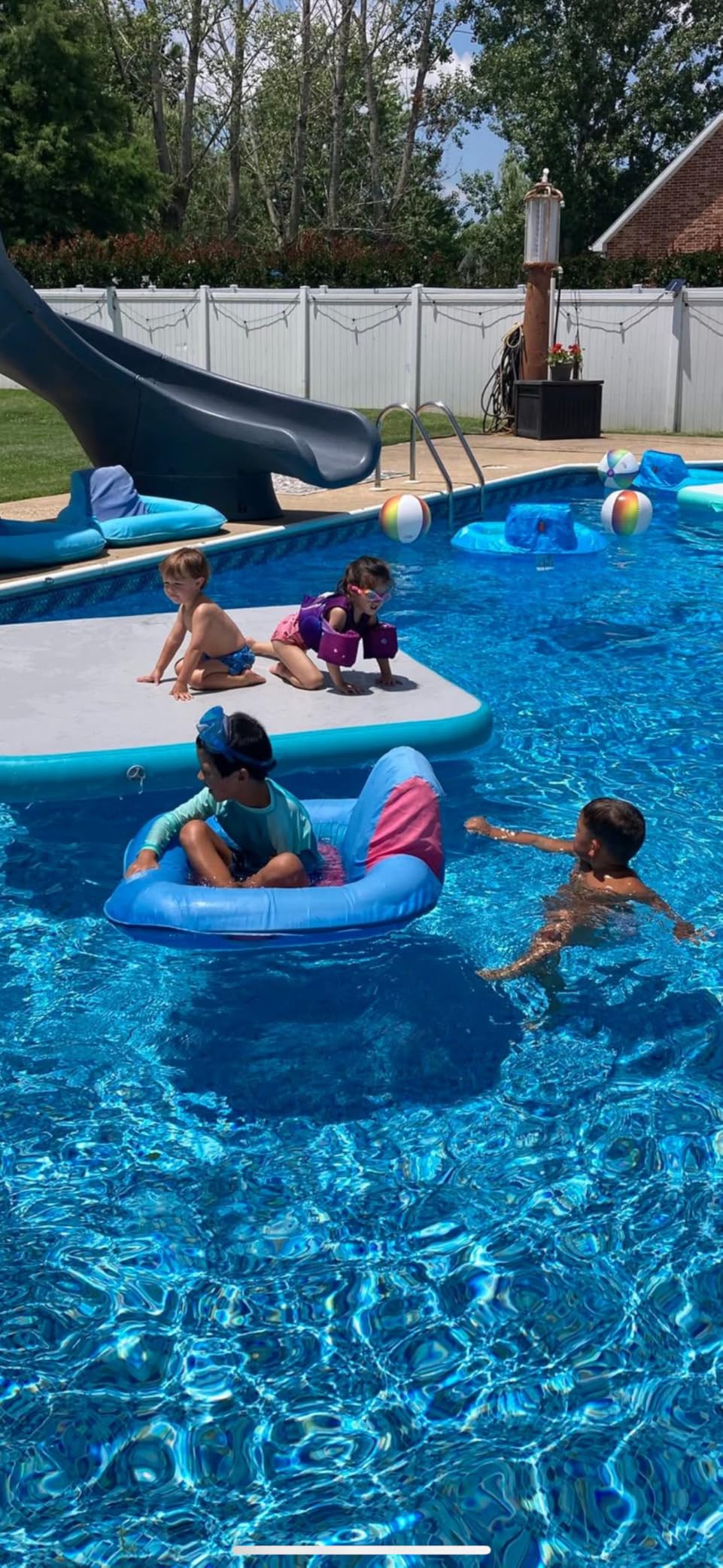 Swimways Spring Float Hyper-Flate Aqua Poltrona Piscina con Schienale