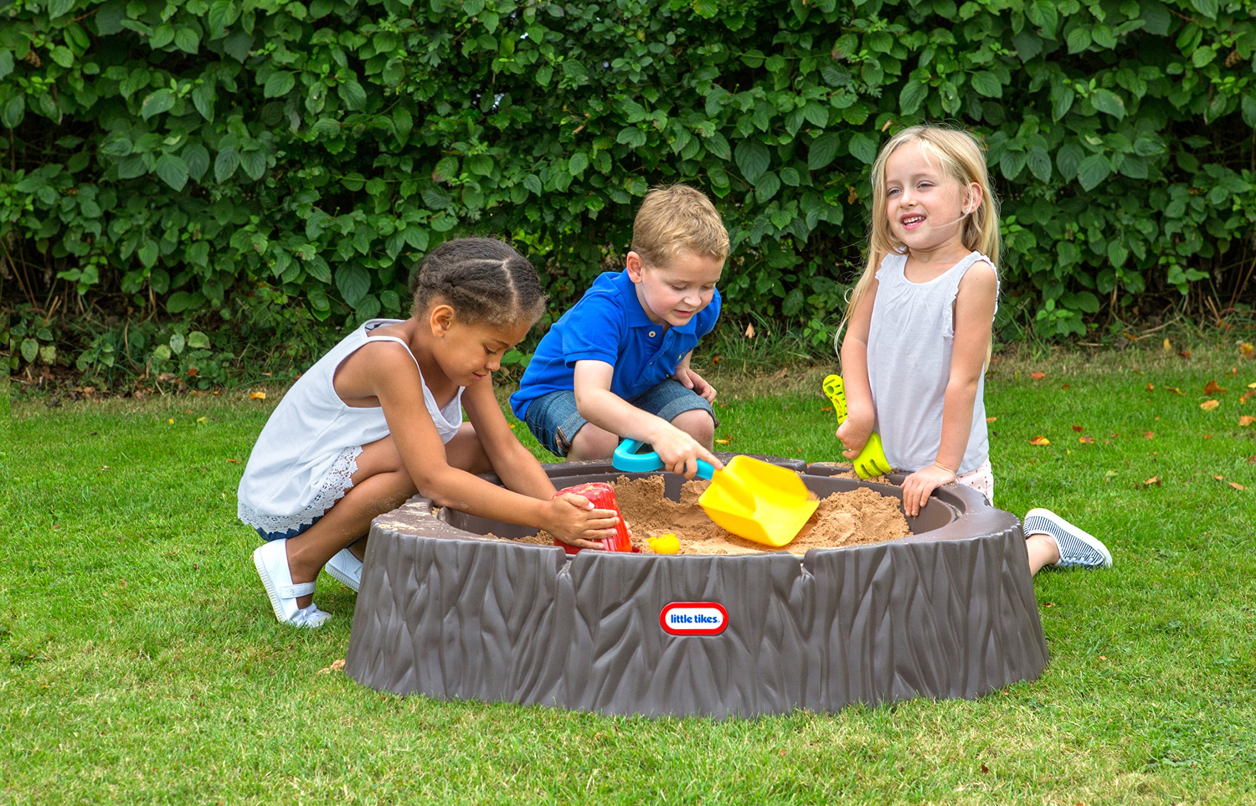 Little Tikes Active Play sabbiera tronco con coperchio 3 sedute 24 mesi