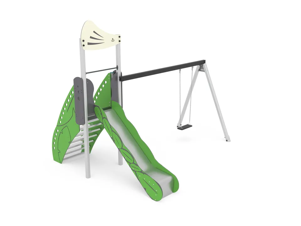 Pozza 1865 Leaves Torre Mini struttura gioco altalena