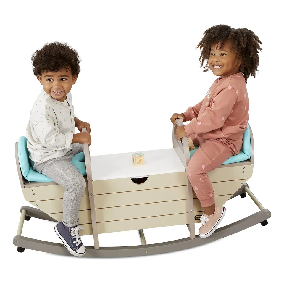 Little Tikes Dondolo Cavalcabile Legno con Panca 2-5 Anni