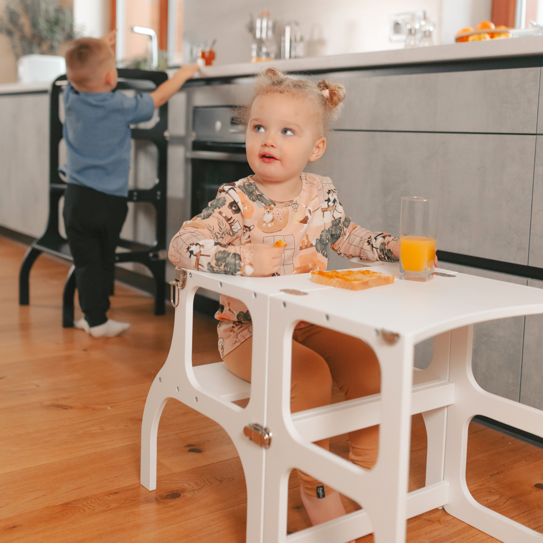 Lionherz STEP'n'SIT torre montessori 2in1 bianca
