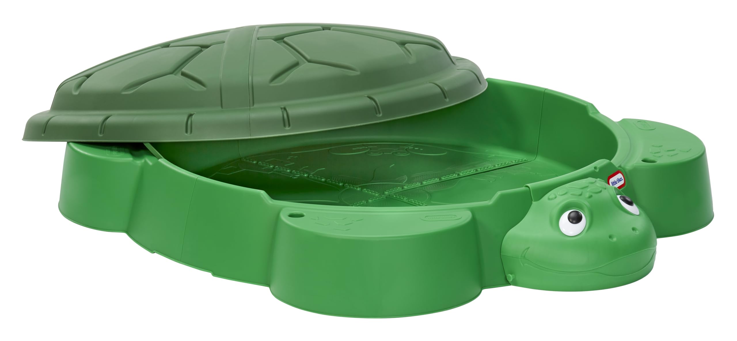 Little Tikes Turtle Sabbiera Tartaruga Verde 4 Posti con Coperchio