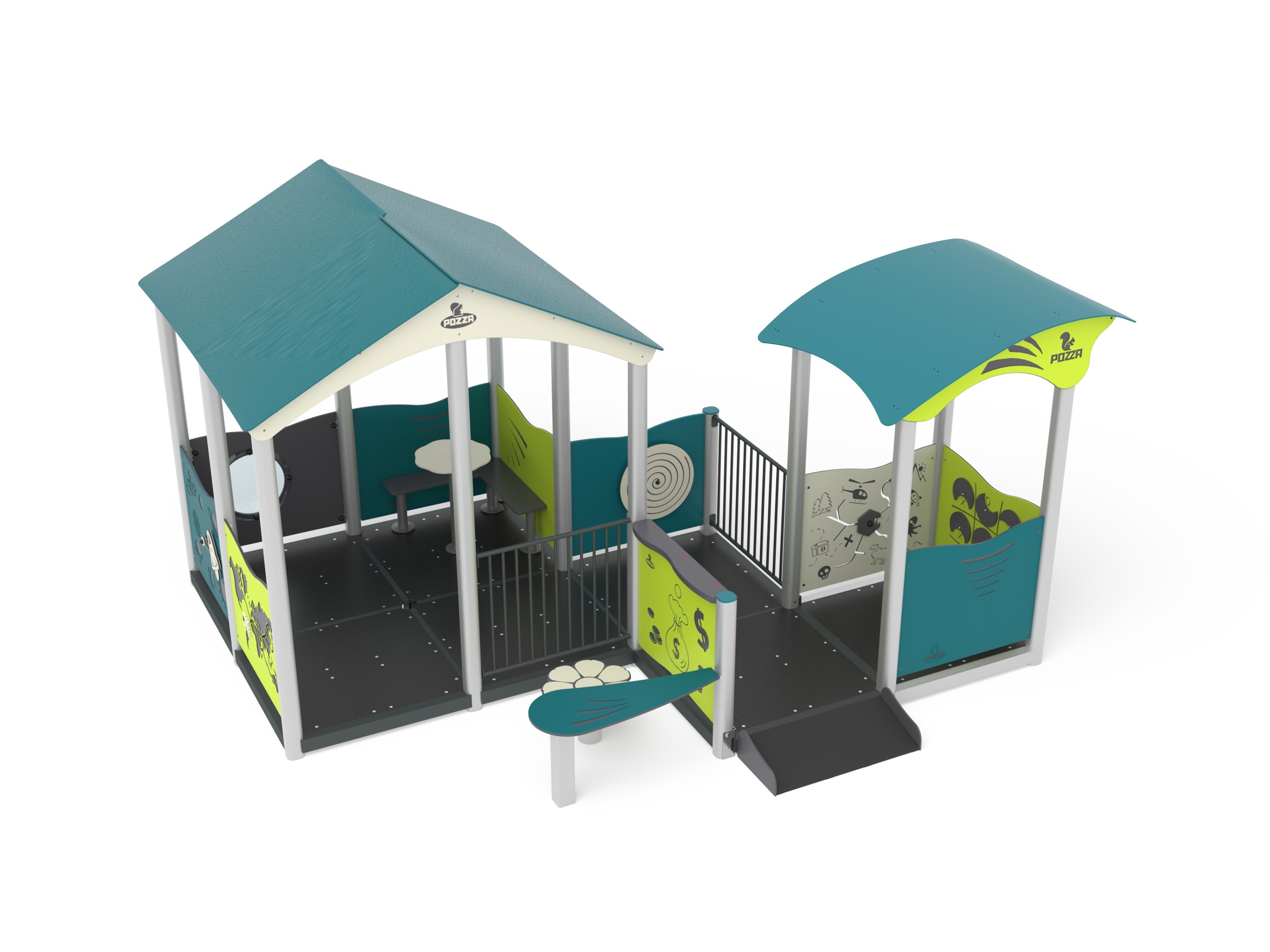 Pozza 1865 Villaggio Wood casetta gioco inclusivo bambini