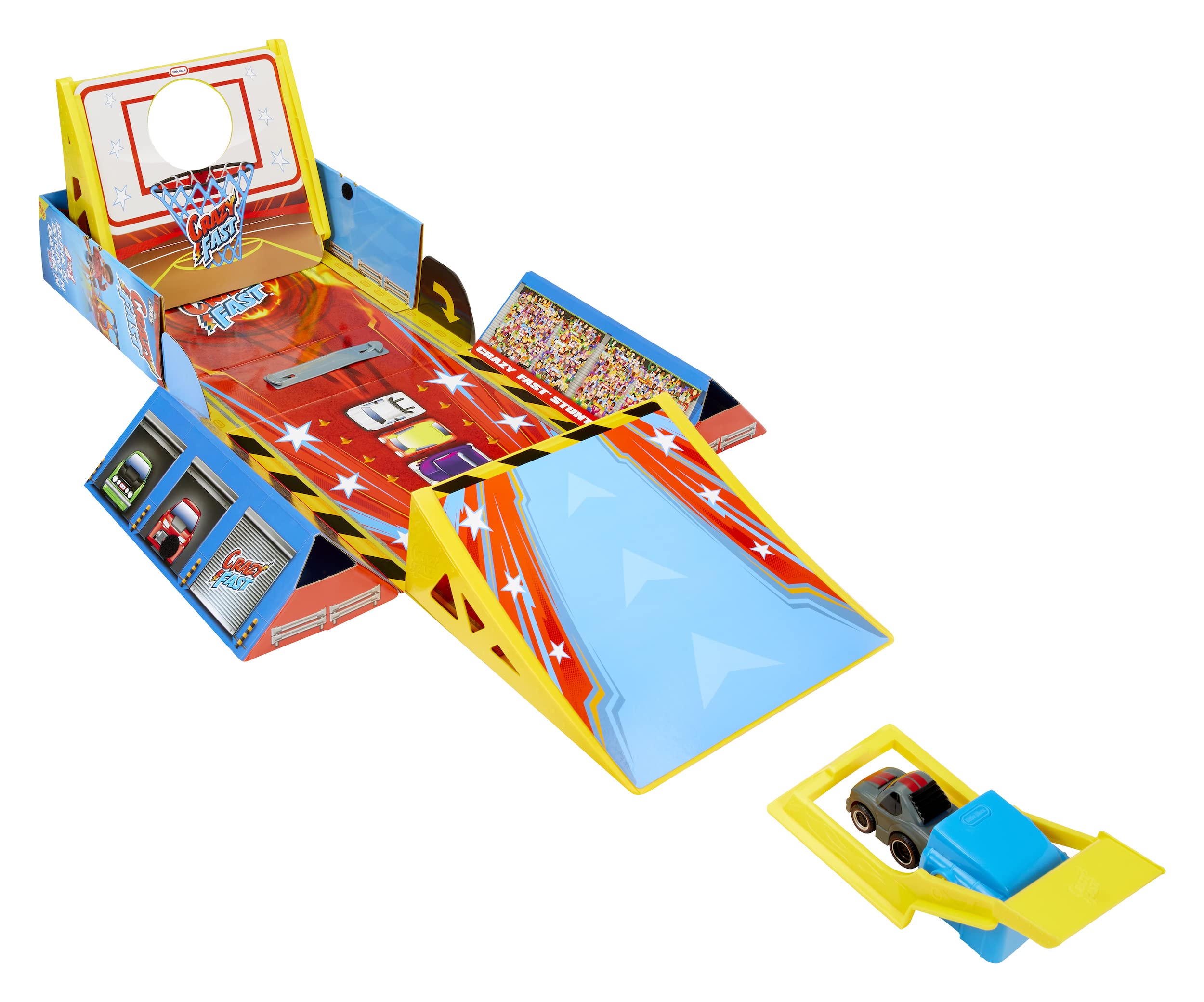 Little Tikes Crazy Fast Playset 4-in-1 con Auto