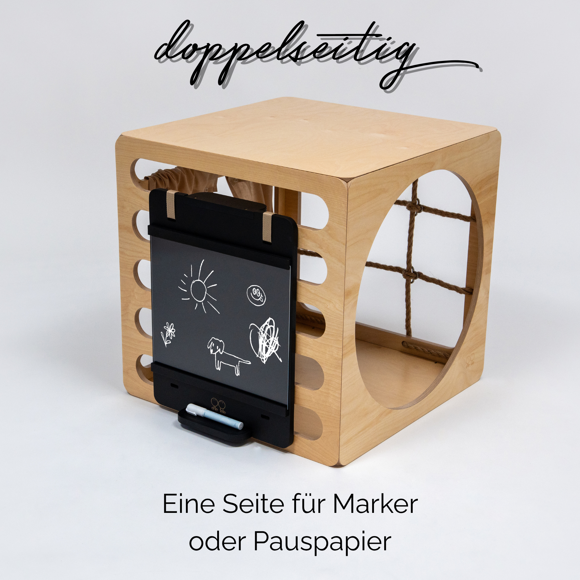 Lionherz Maltafel lavagna bambini bifacciale accessorio torre legno