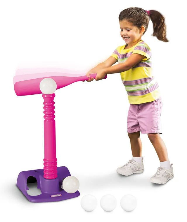 Little Tikes Set T-Ball Rosa Mazza + 5 Palline