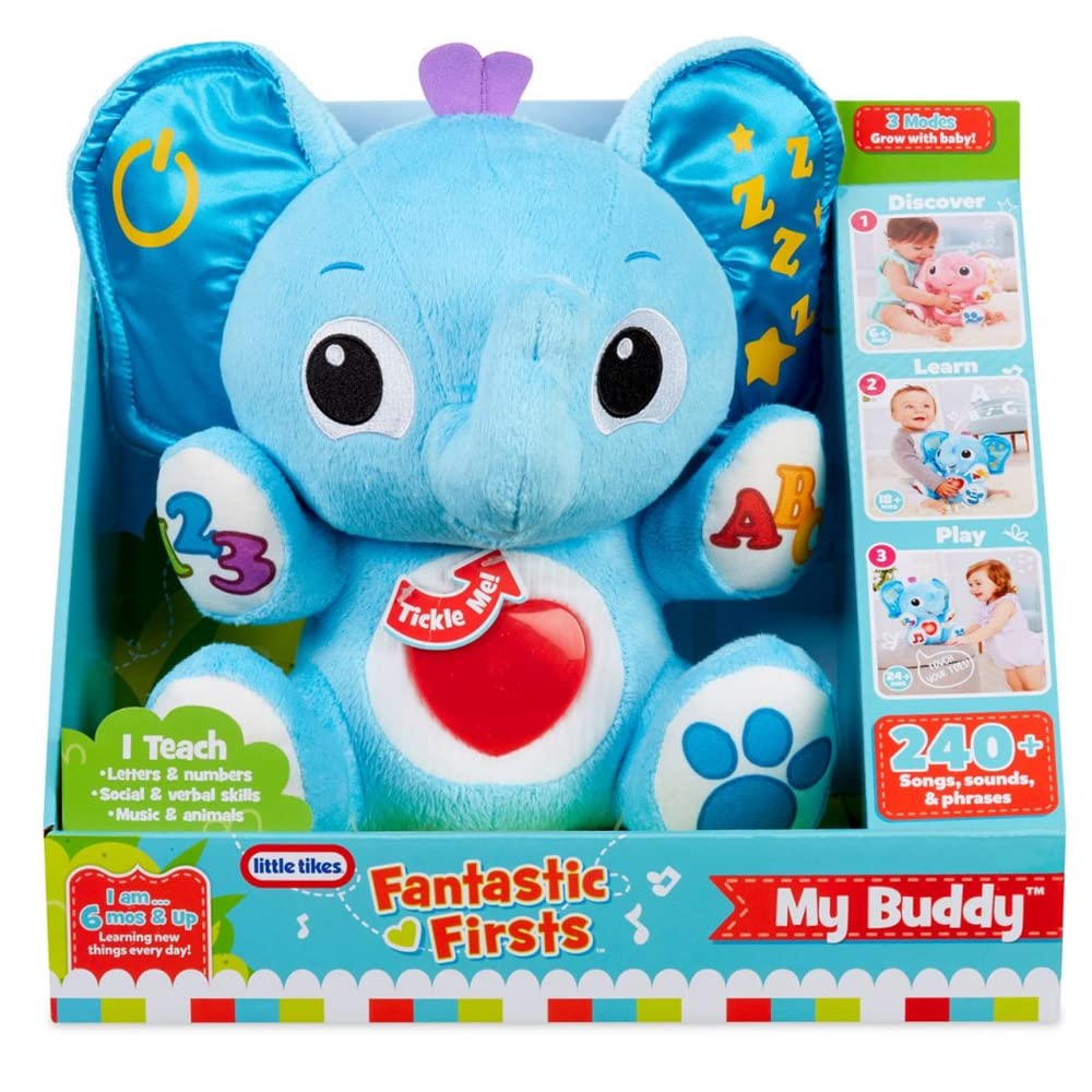Little Tikes My Buddy Triumphant peluche elefante interattivo 6-24 mesi