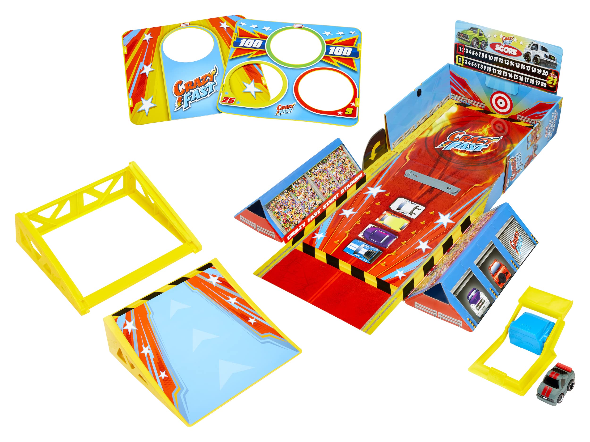Little Tikes Crazy Fast Playset 4-in-1 con Auto