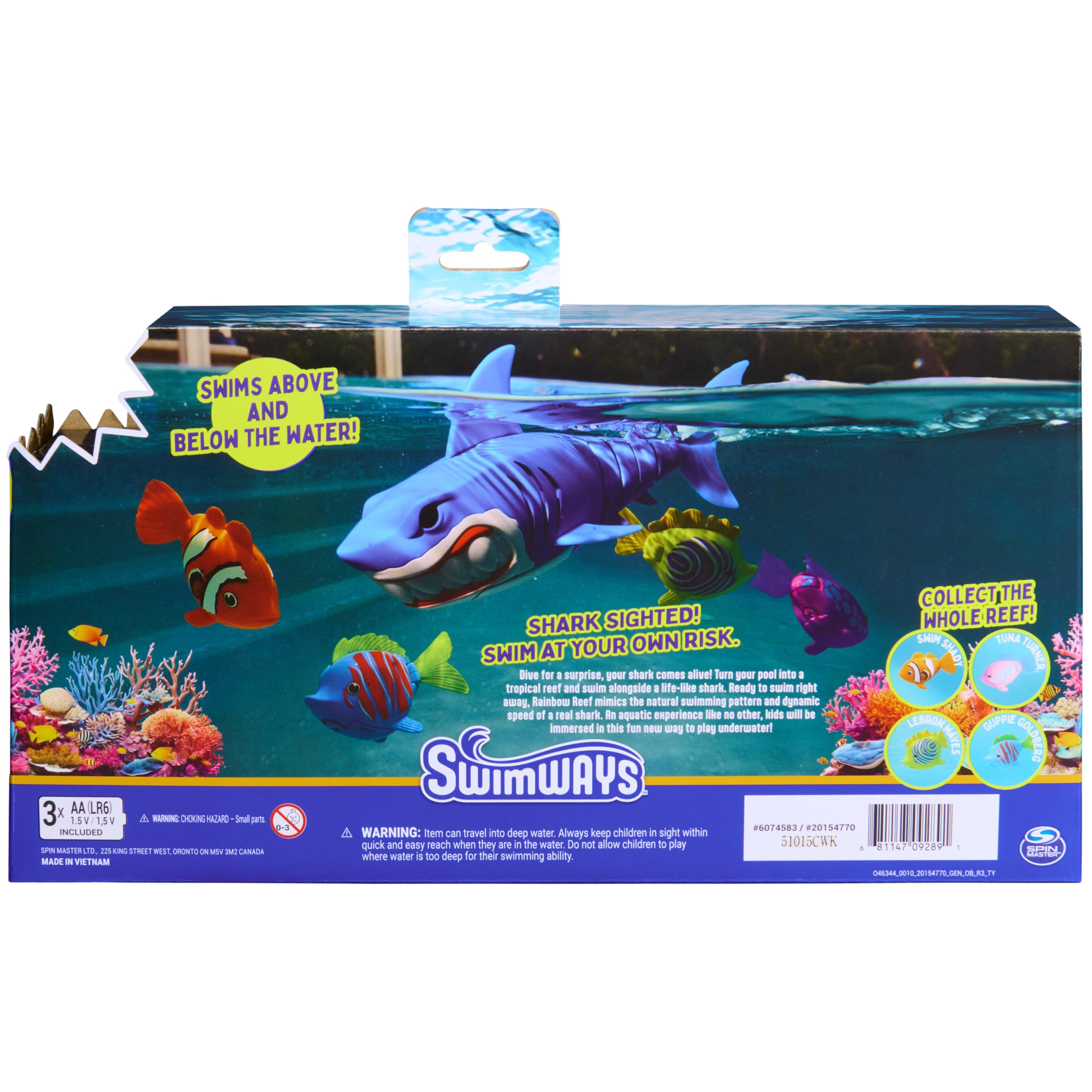 SwimWays Water Toys galleggiante piscina Squalo barriera