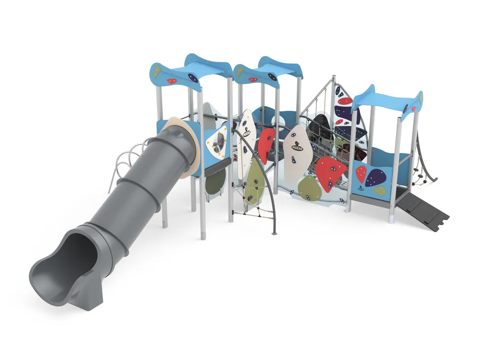 Pozza 1865 Dragon scivolo a tubo struttura 3 torri
