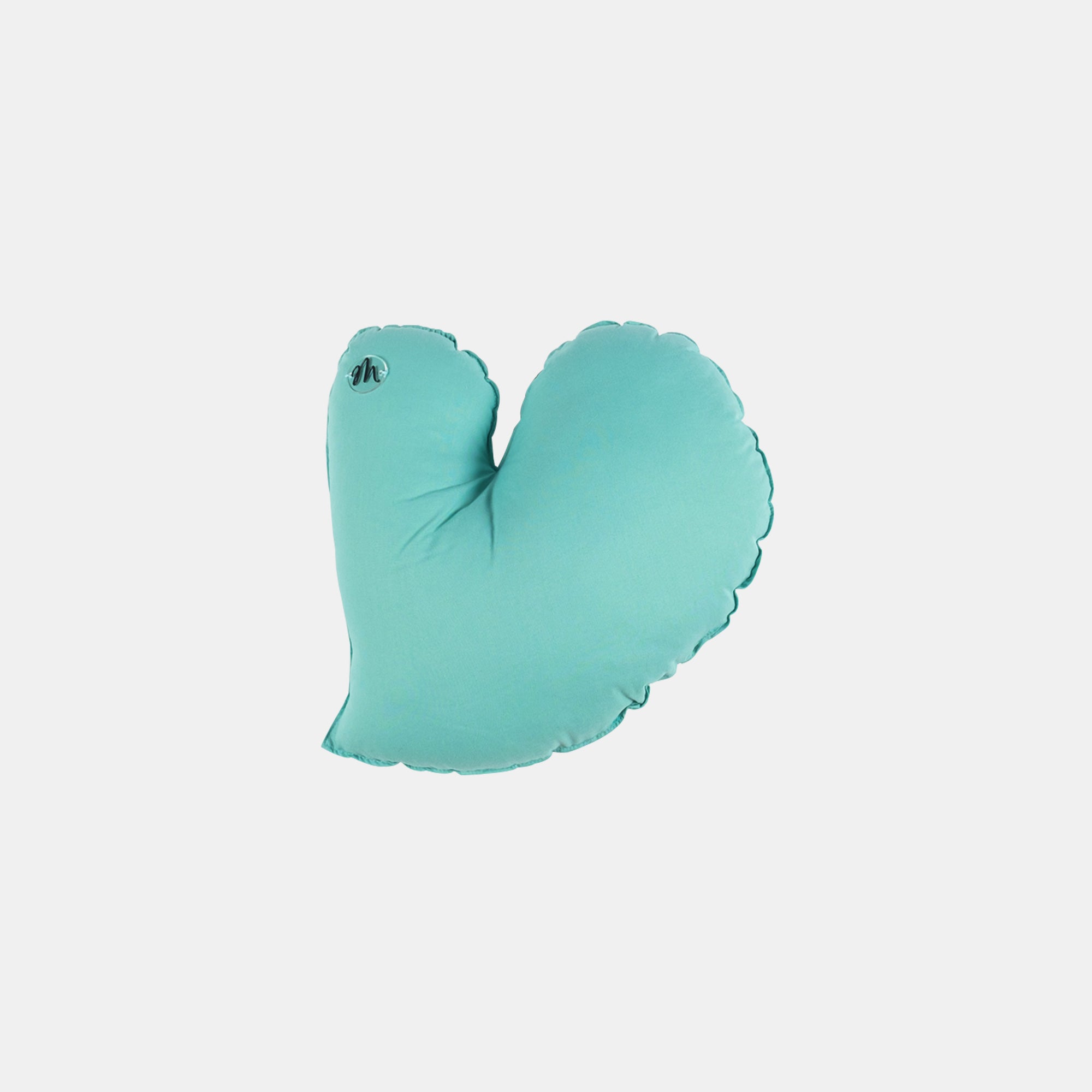 Mondino Cuscino Cuore Bambini Cotone Rosa Cipria Fatto a Mano