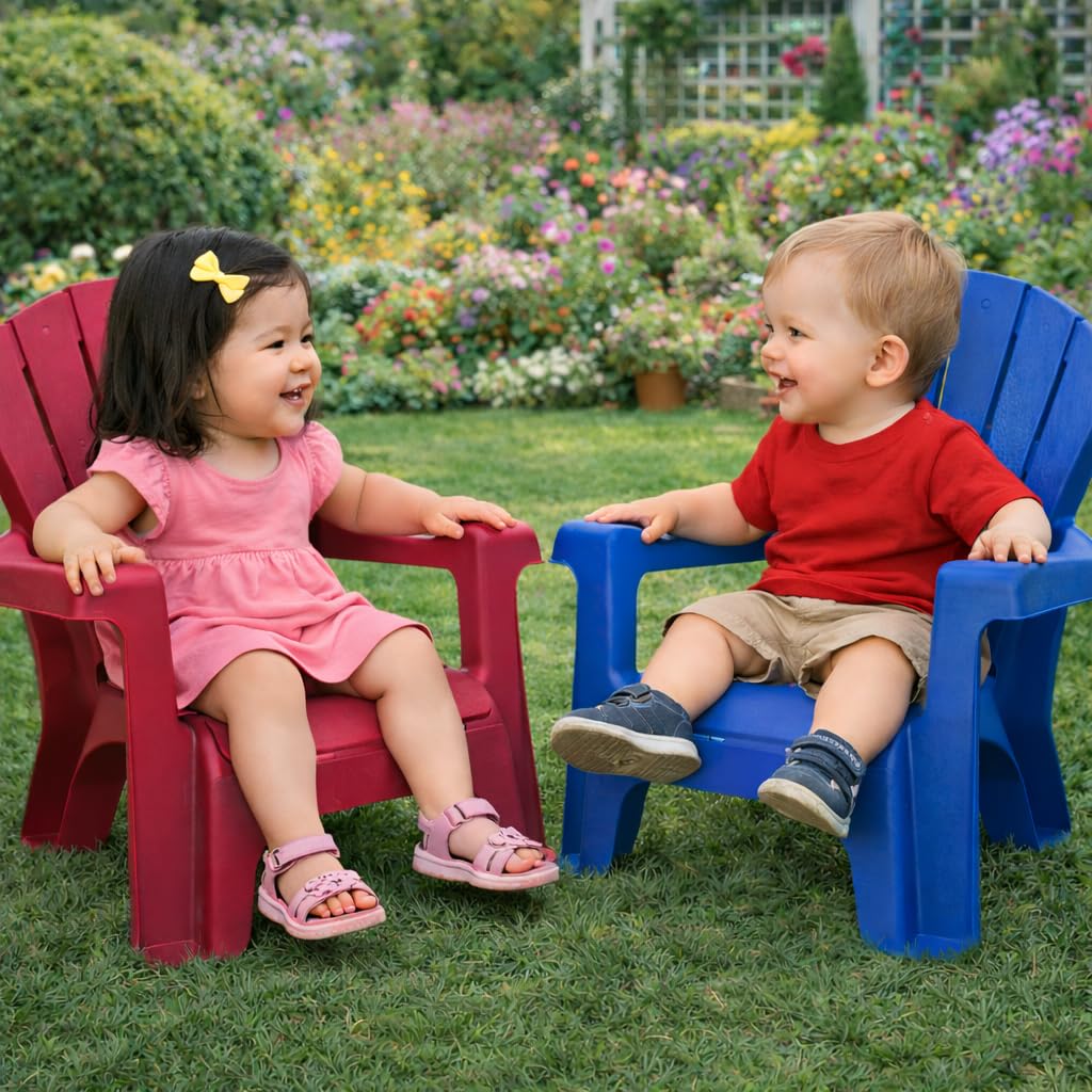 Little Tikes Furniture sedie da giardino blu confezione 4 pezzi