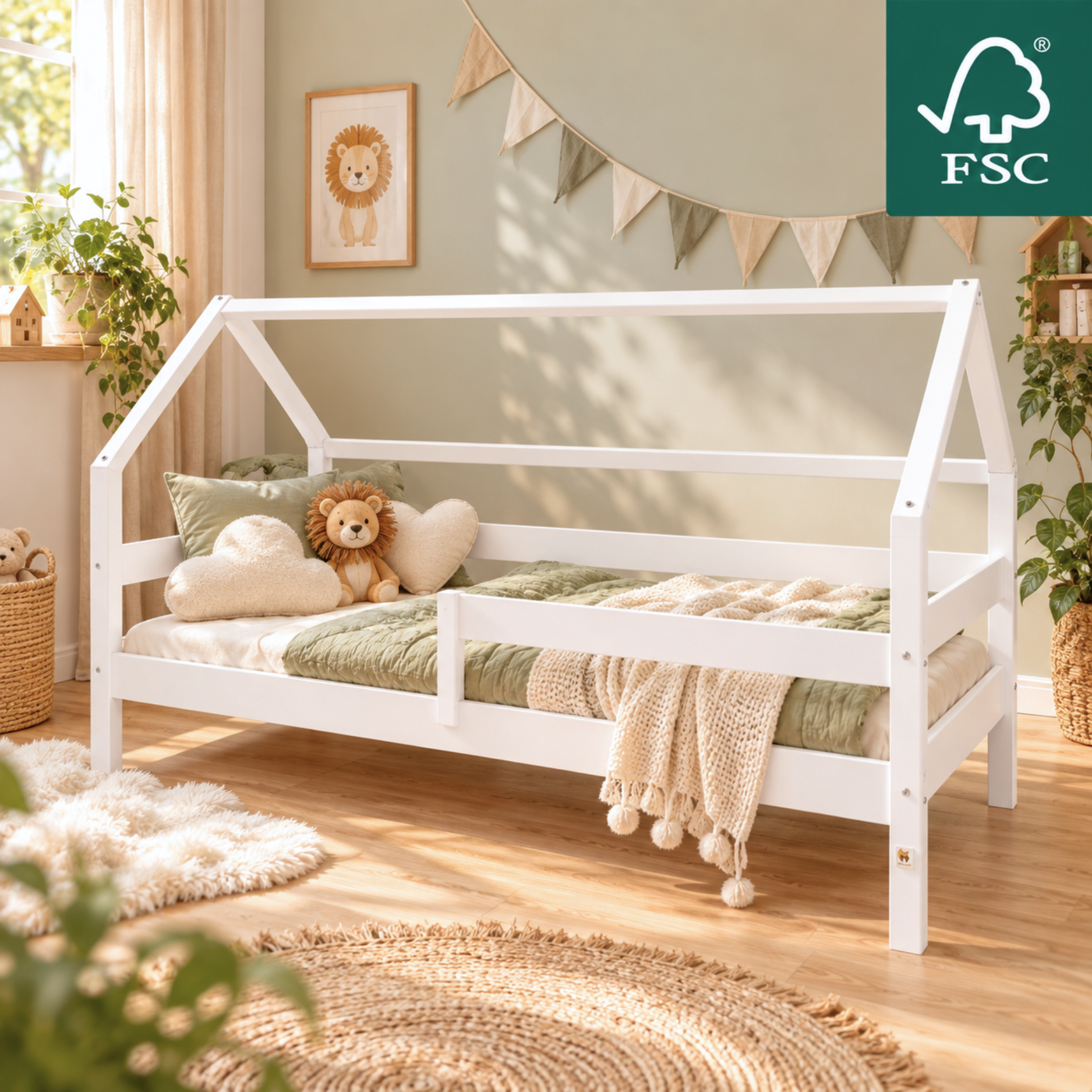 Lionherz YappySole MAXI letto casetta 200x90 2 cassetti