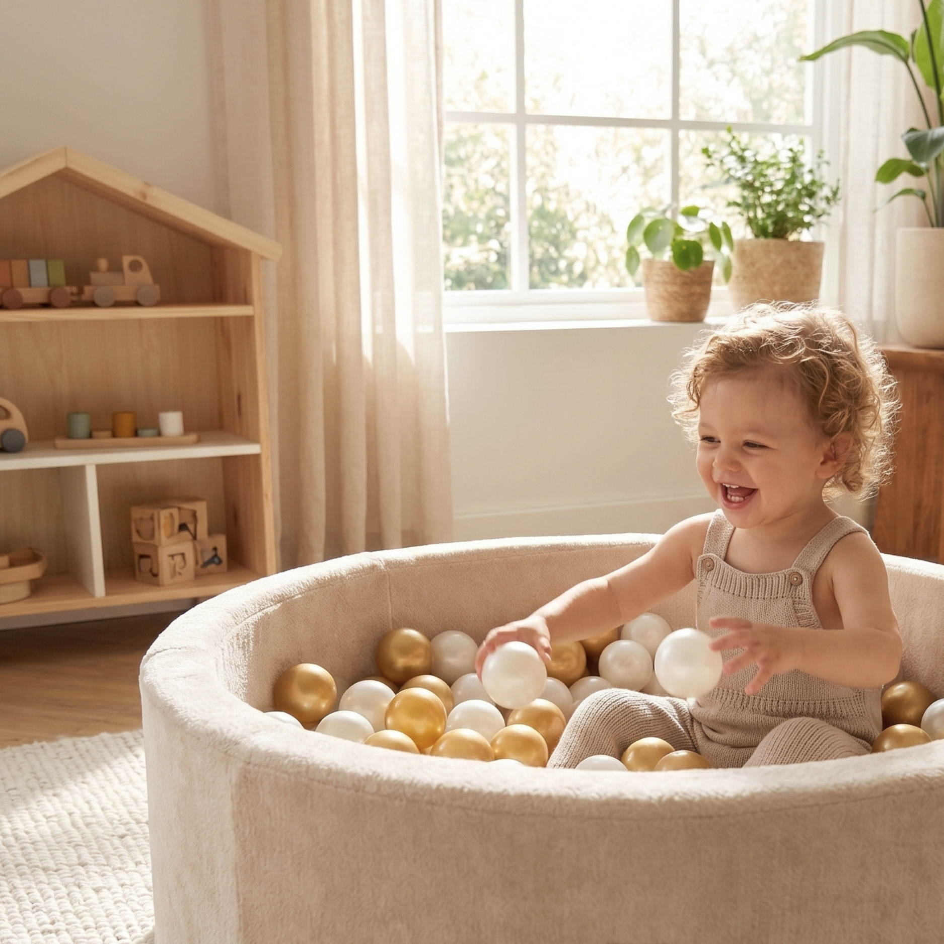Lionherz Nilly Pool piscina palline 90x30 sabbia beige 200 palline