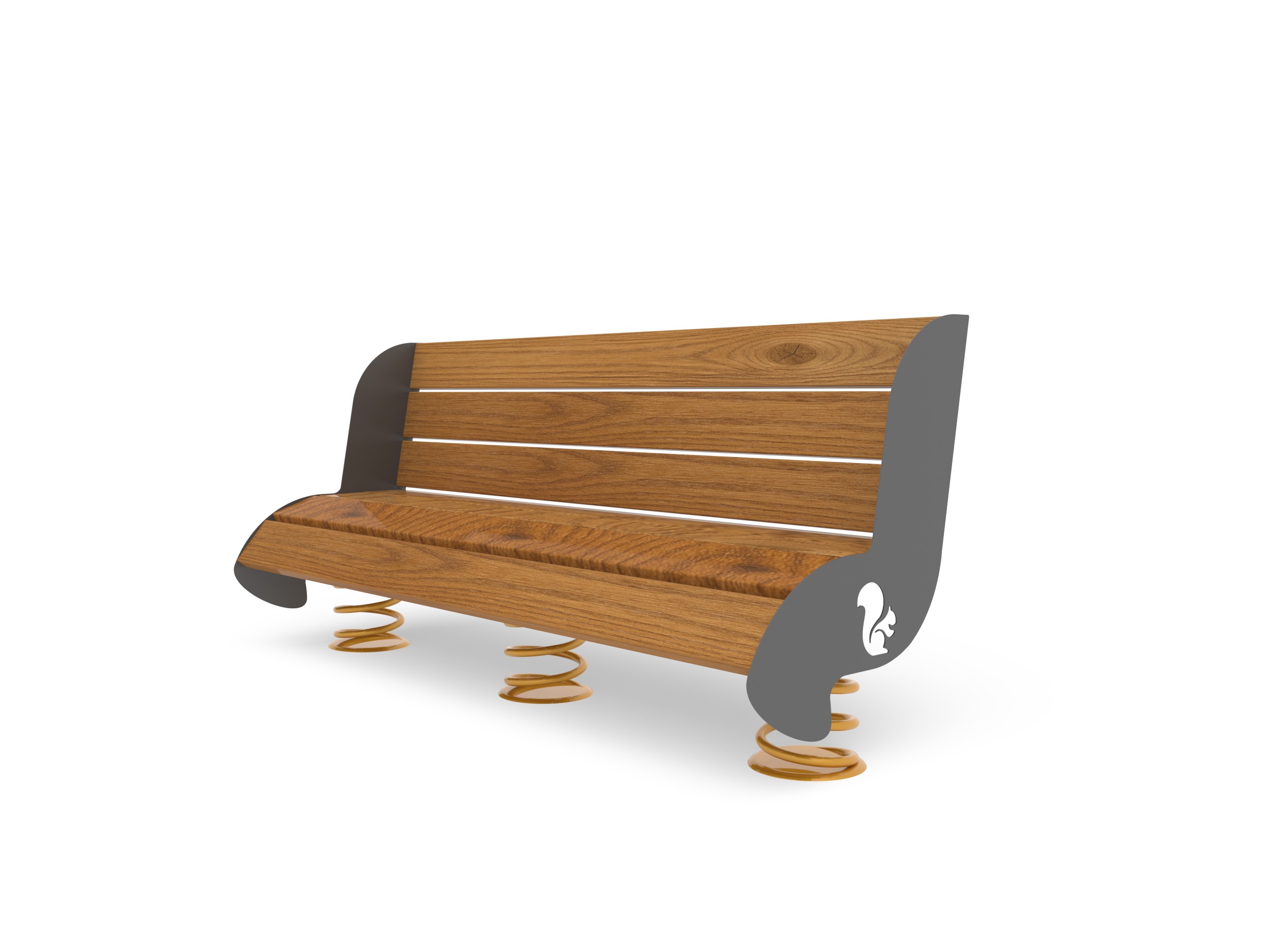 Pozza 1865 Arredo Urbano Panchina Lumea a molla parchi