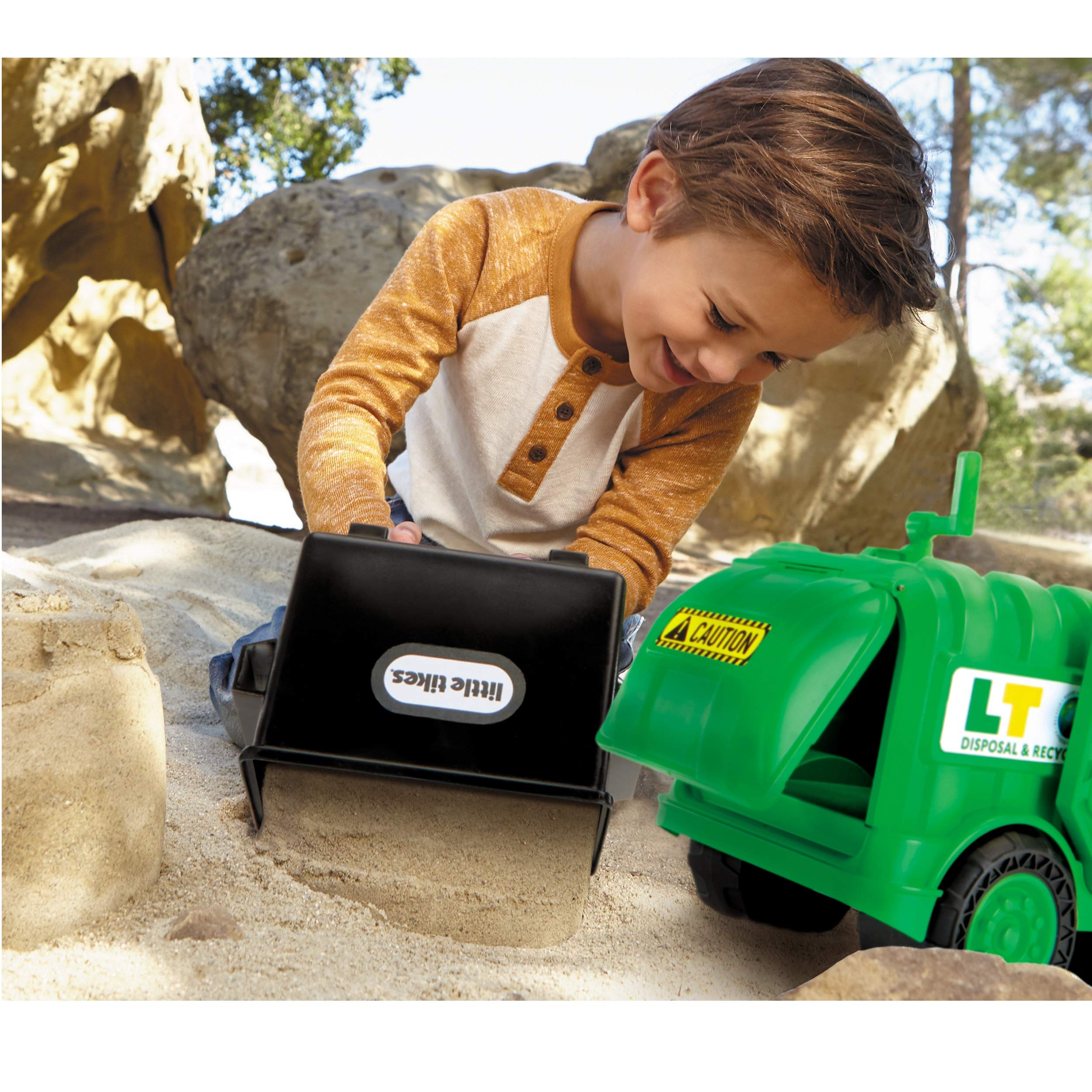 Little Tikes Dirt Diggers camion spazzatura giocattolo con cestino 2 anni