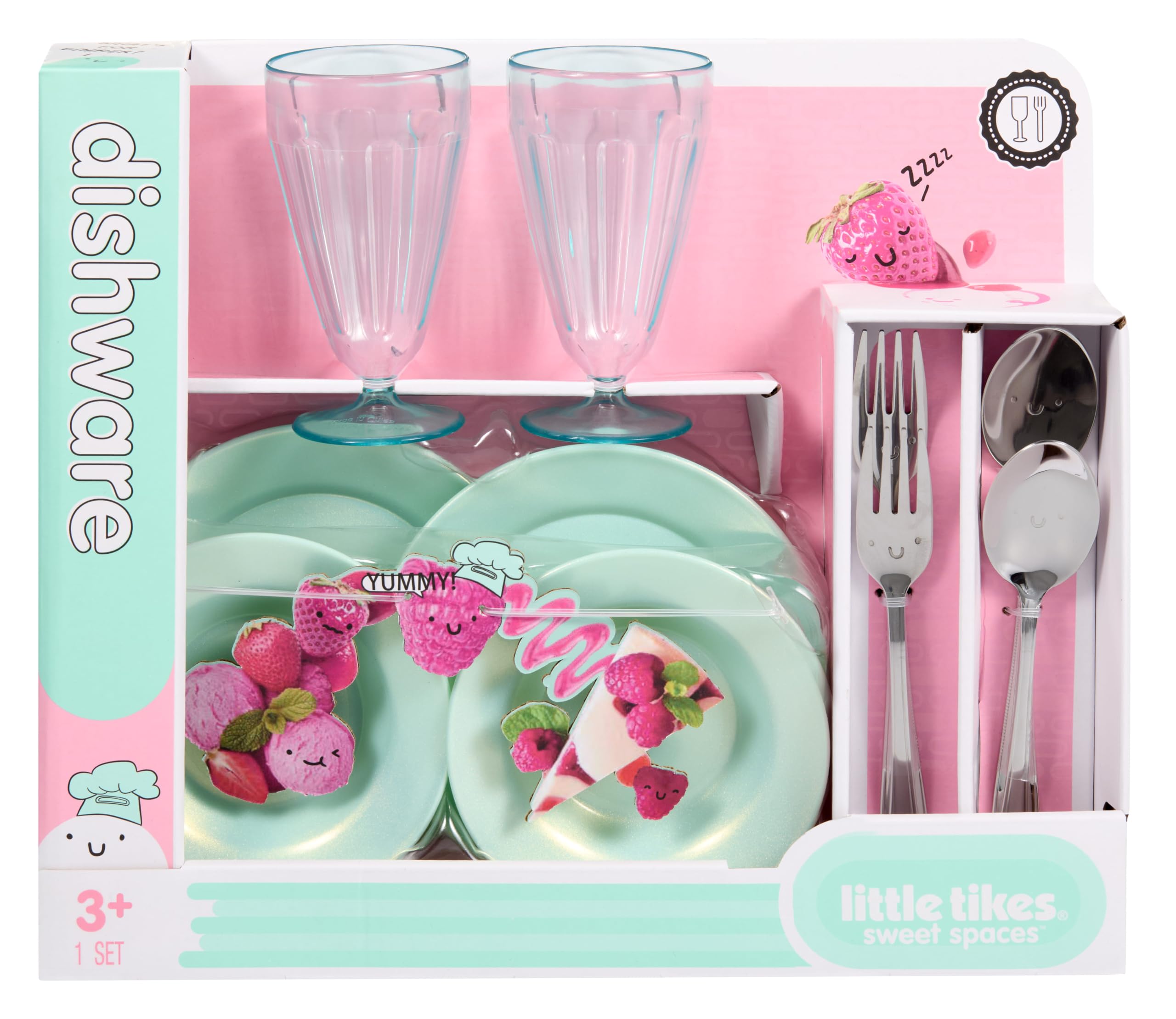 Little Tikes Sweet Spaces set stoviglie azzurro 6 pezzi