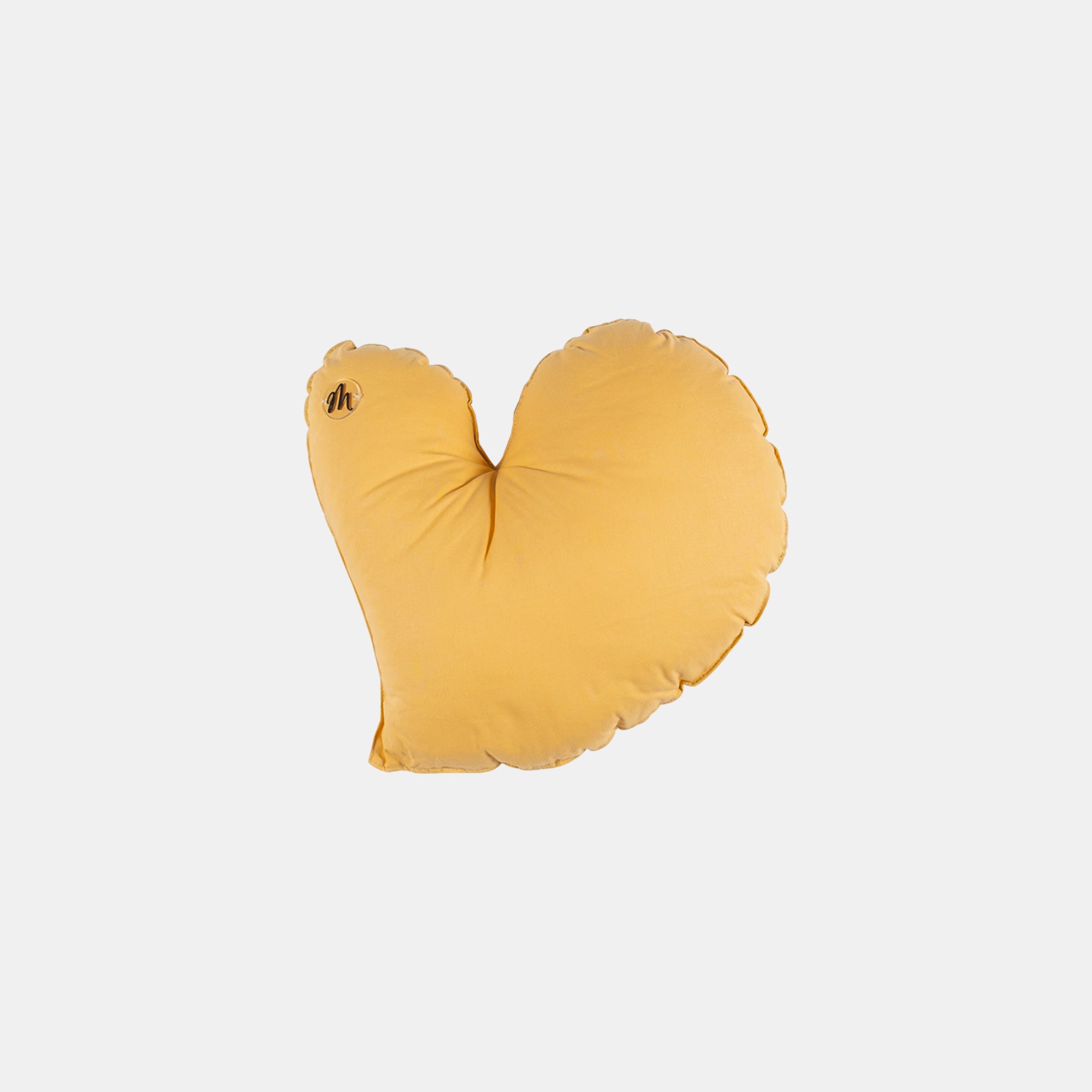 Mondino Cuscino Cuore Bambini Cotone Rosa Cipria Fatto a Mano