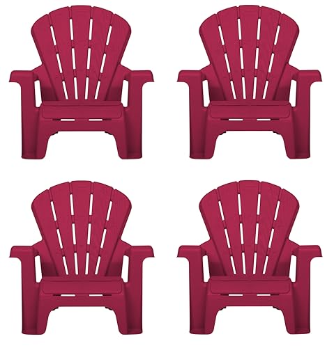 Little Tikes Furniture sedie giardino rosse 4 pezzi bimbi