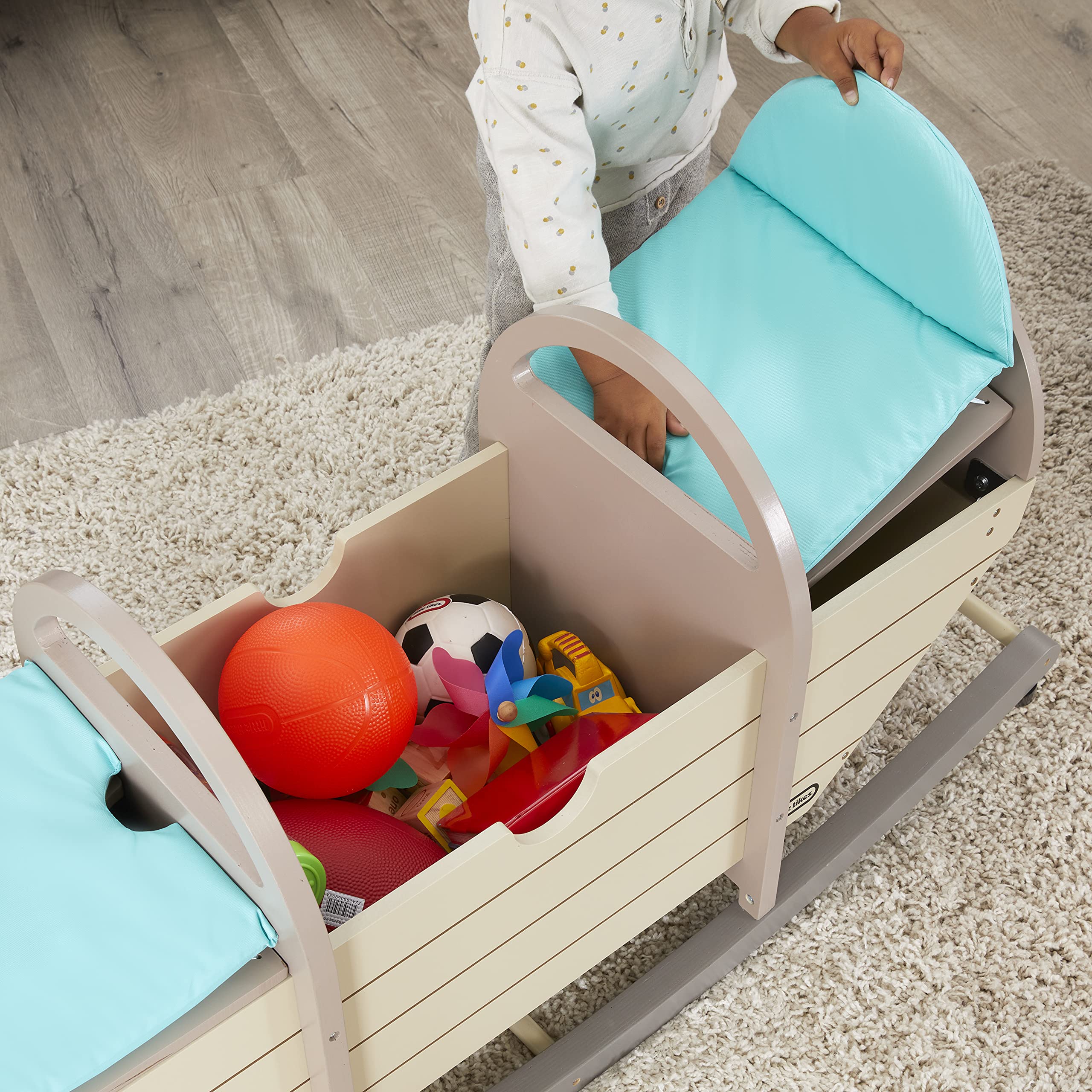 Little Tikes Dondolo Cavalcabile Legno con Panca 2-5 Anni