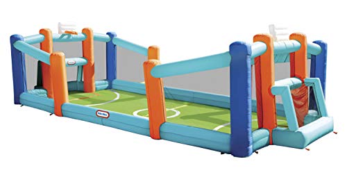 Little Tikes Campo Gonfiabile Bambini Calcio Basket 8 Posti