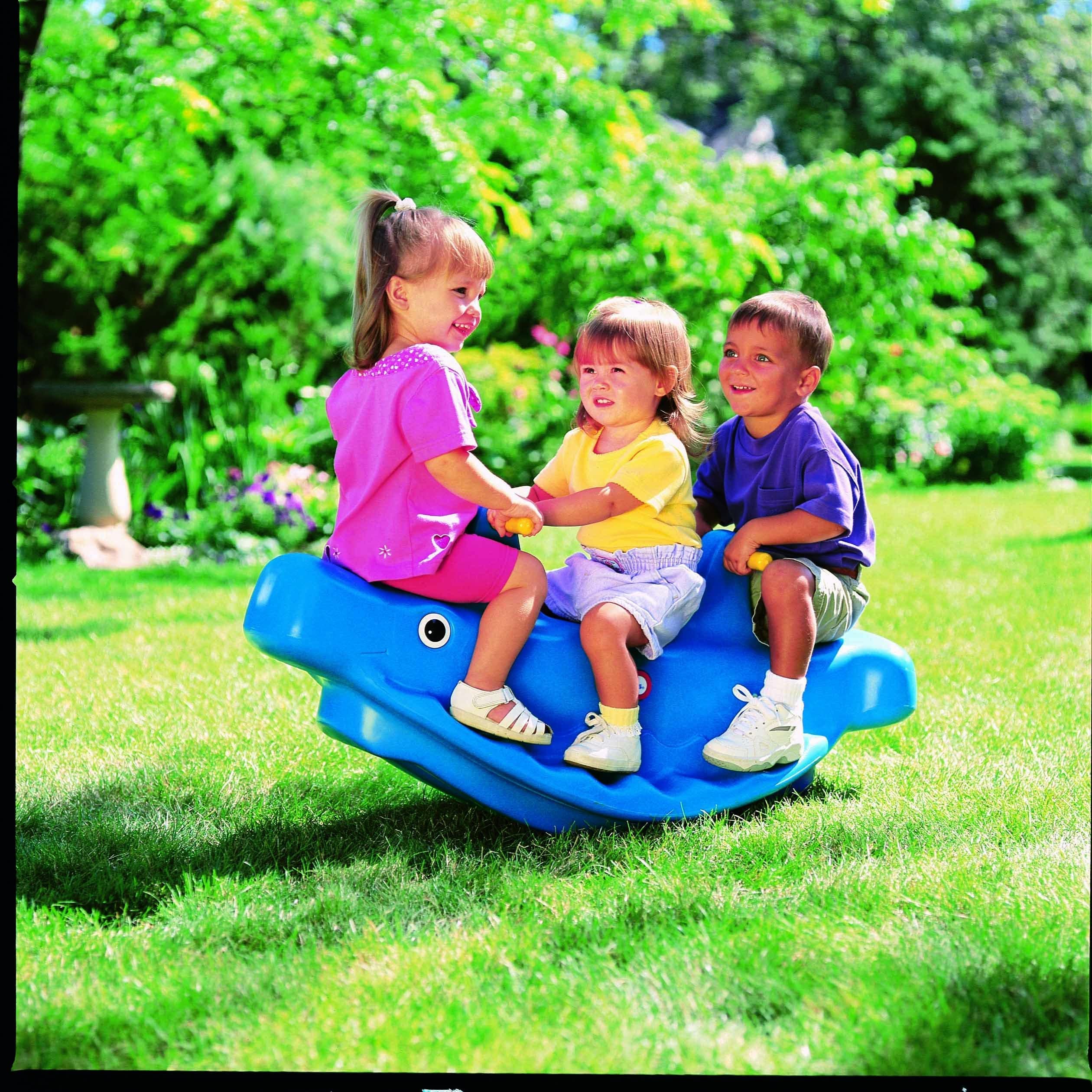 Little Tikes Teeter Tott altalena dondolo blu fino a 3 bambini