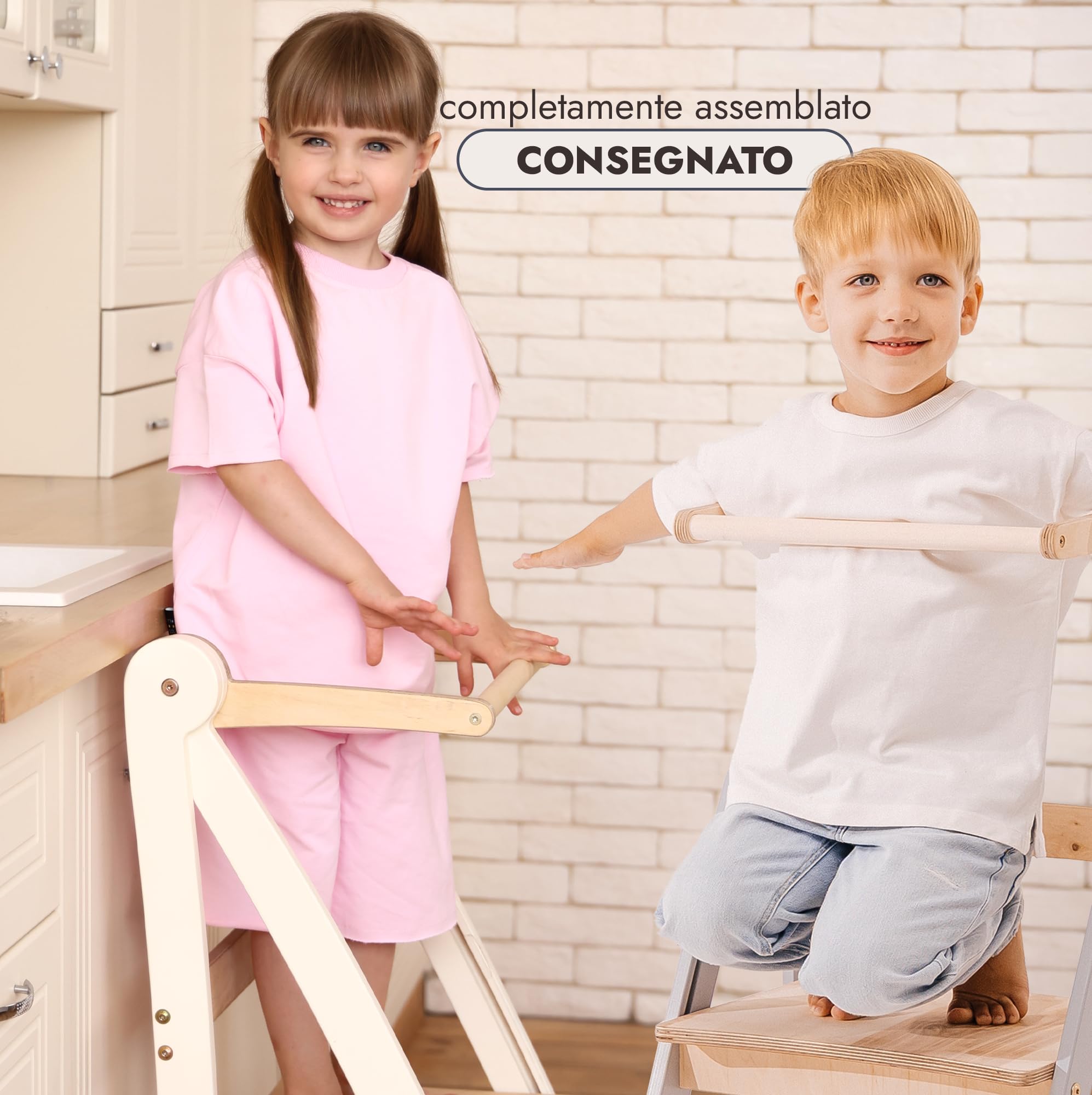 Goodevas Torre di Apprendimento legno Montessori pieghevole