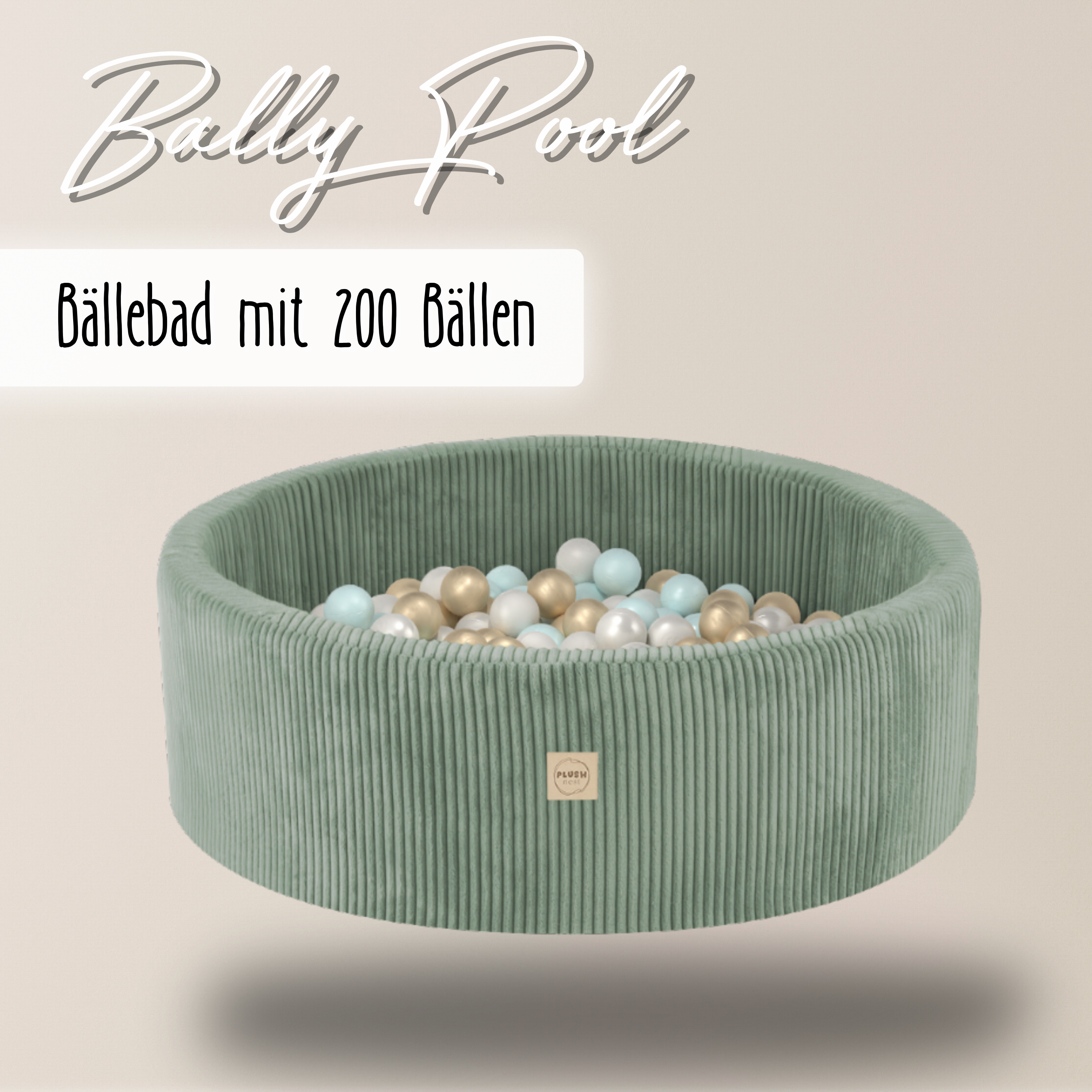 Lionherz Bally Pool piscina palline 90x30 200 palline salvia/menta