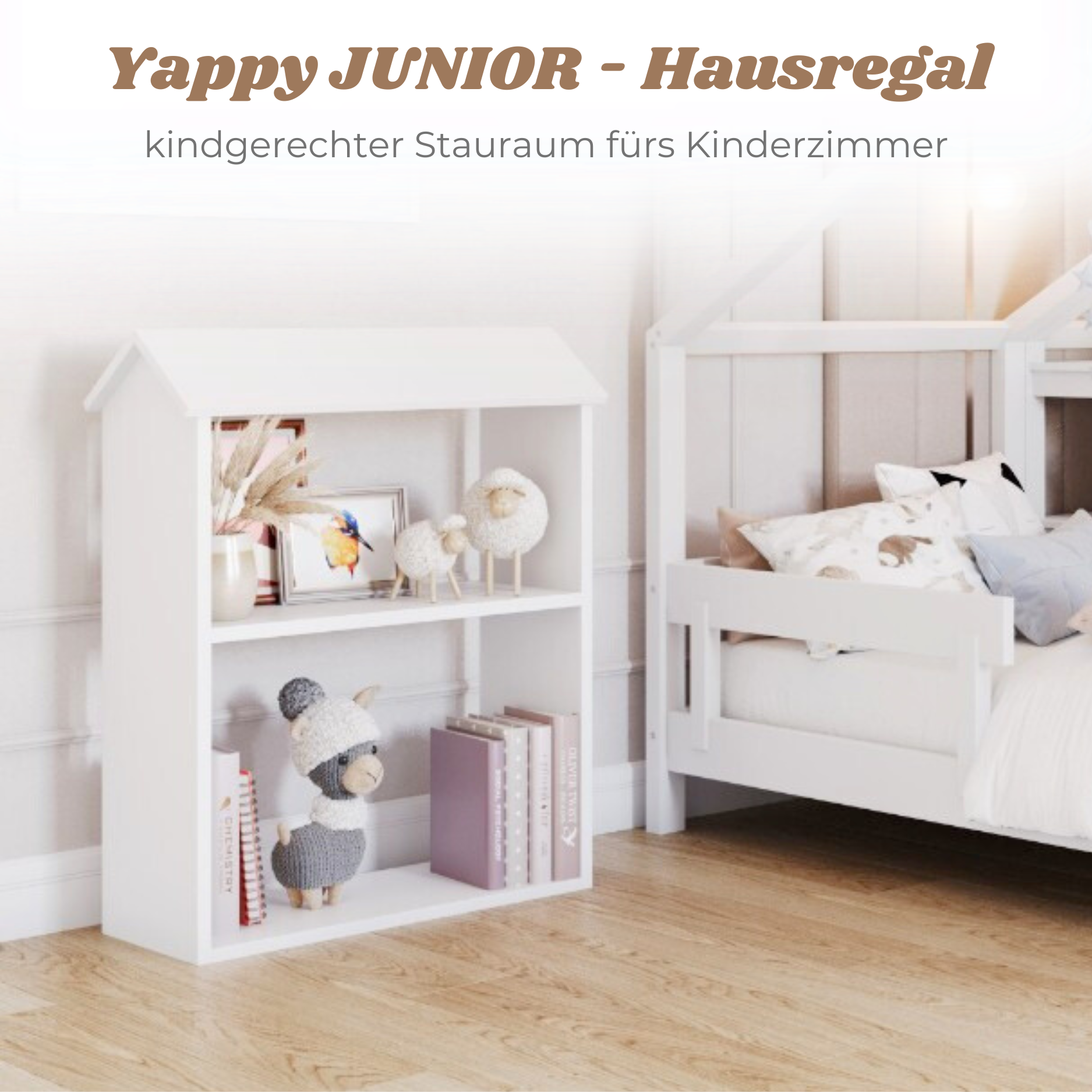 LIONHERZ YappyHus JUNIOR scaffale casetta 65x27x85,5 pino