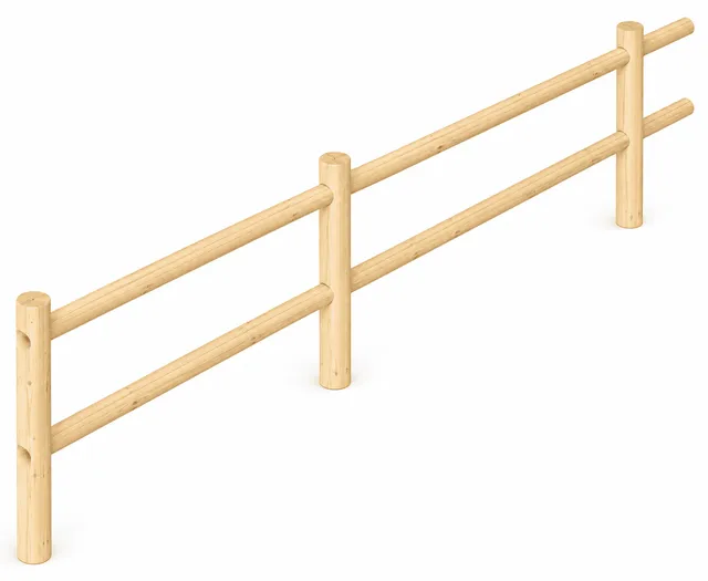 Pozza 1865 Staccionata Rustico recinzione legno da esterno