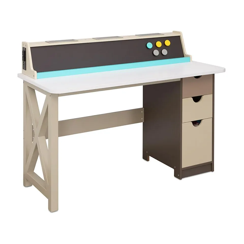 Little Tikes Real Wood 2-in-1 Scrivania Bambini Legno Lavagna