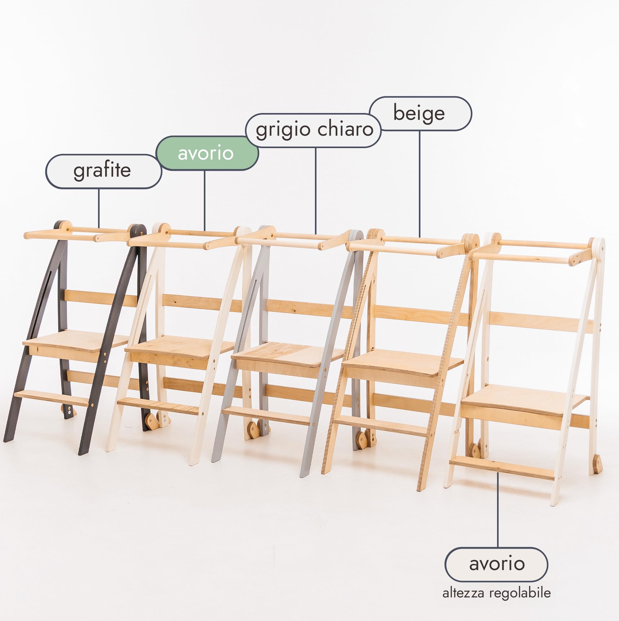 Goodevas Torre di Apprendimento legno Montessori pieghevole