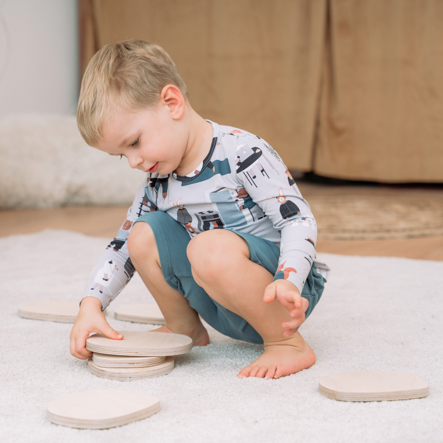 Lionherz Pietre Equilibrio Legno Natur Gioco Montessori