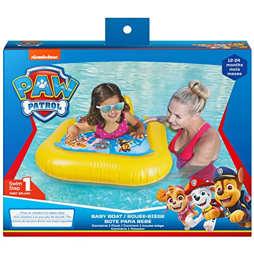 Swimways Baby Spring Float Baby Boat galleggiante Paw Patrol