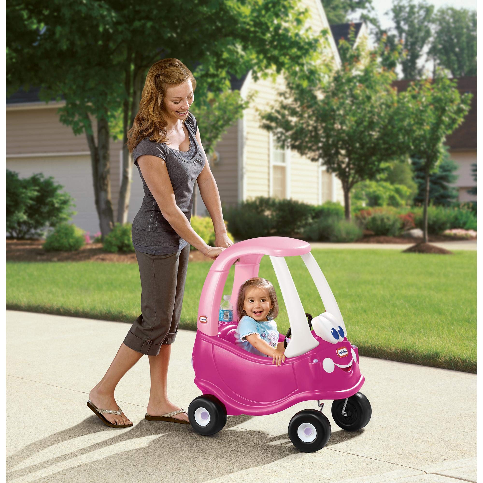 Little Tikes Princess Cozy Coupe Macchinina Rosa con Maniglia