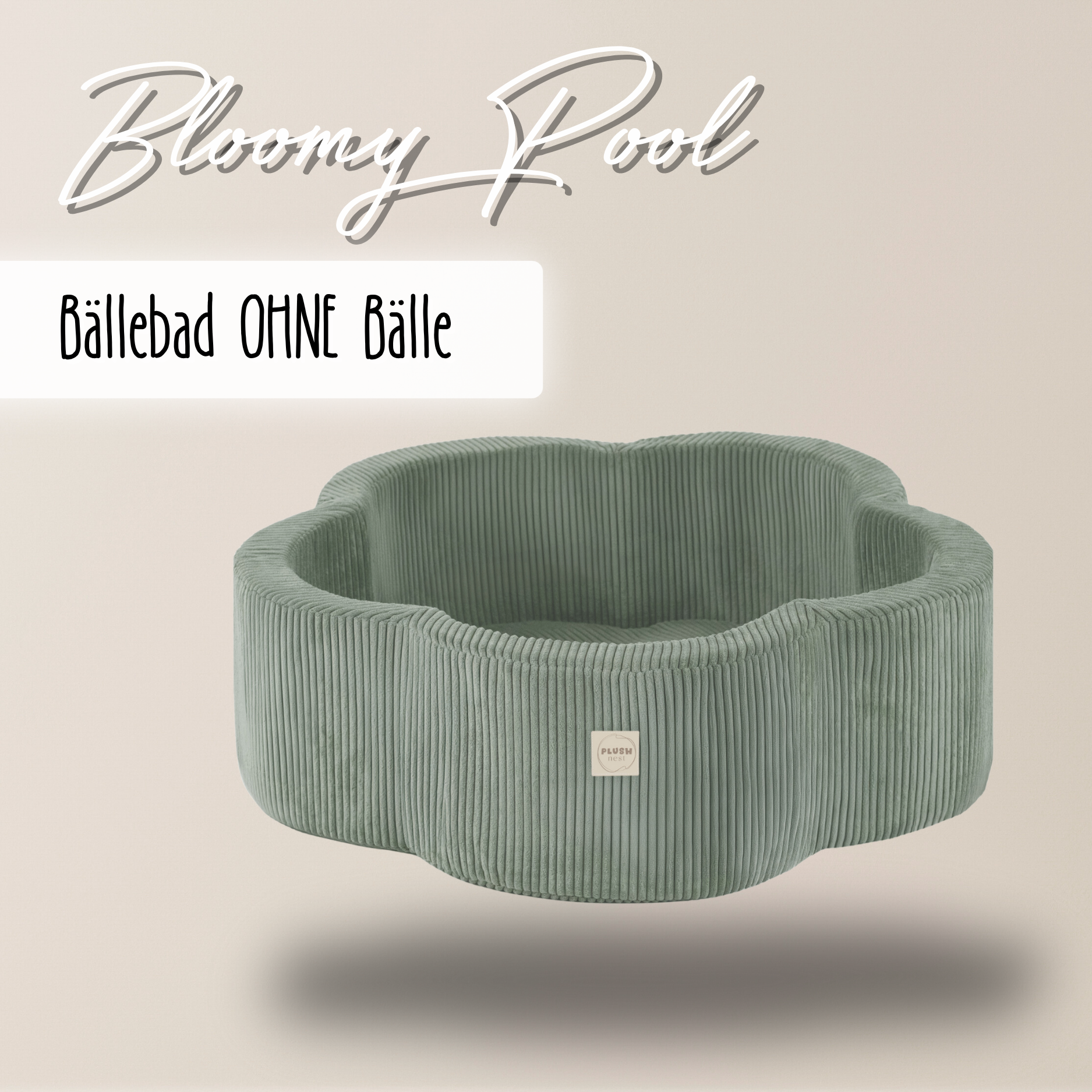 Lionherz Bloomy Pool piscina palline 95x30cm platino vuota