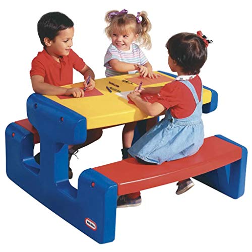 Little Tikes Tavolino Picnic Grande 6 bambini colori primari