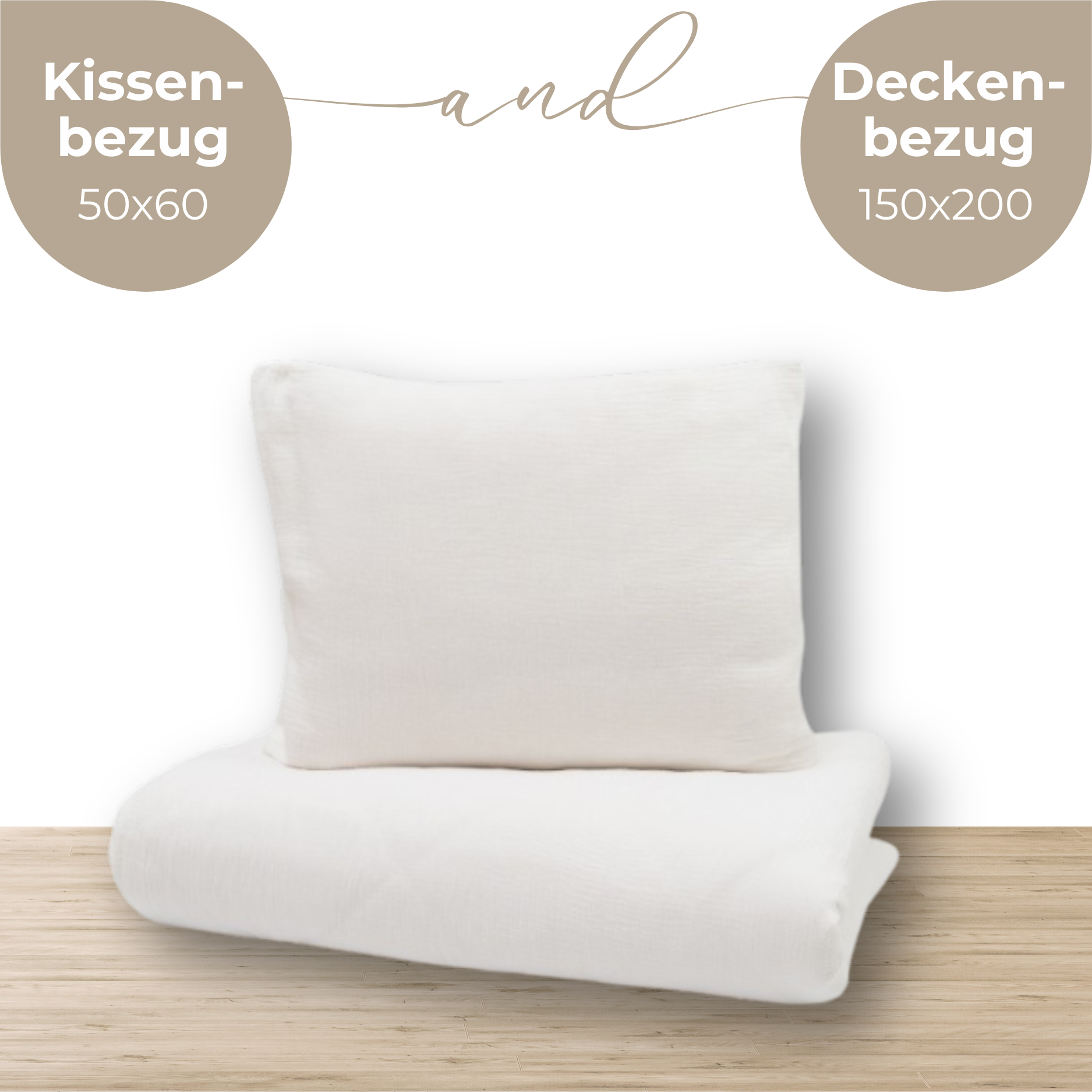 LIONHERZ YappyMuslin biancheria letto Silbergrau 100% cotone