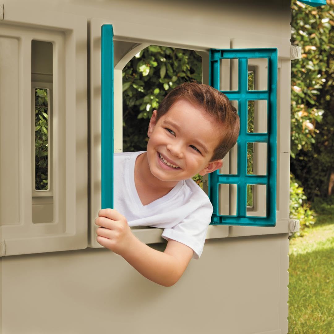 Little Tikes Cape Cottage casetta bambini blu-bianca 2 porte