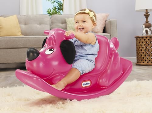 Little Tikes Rockin Puppy dondolo magenta interni esterni