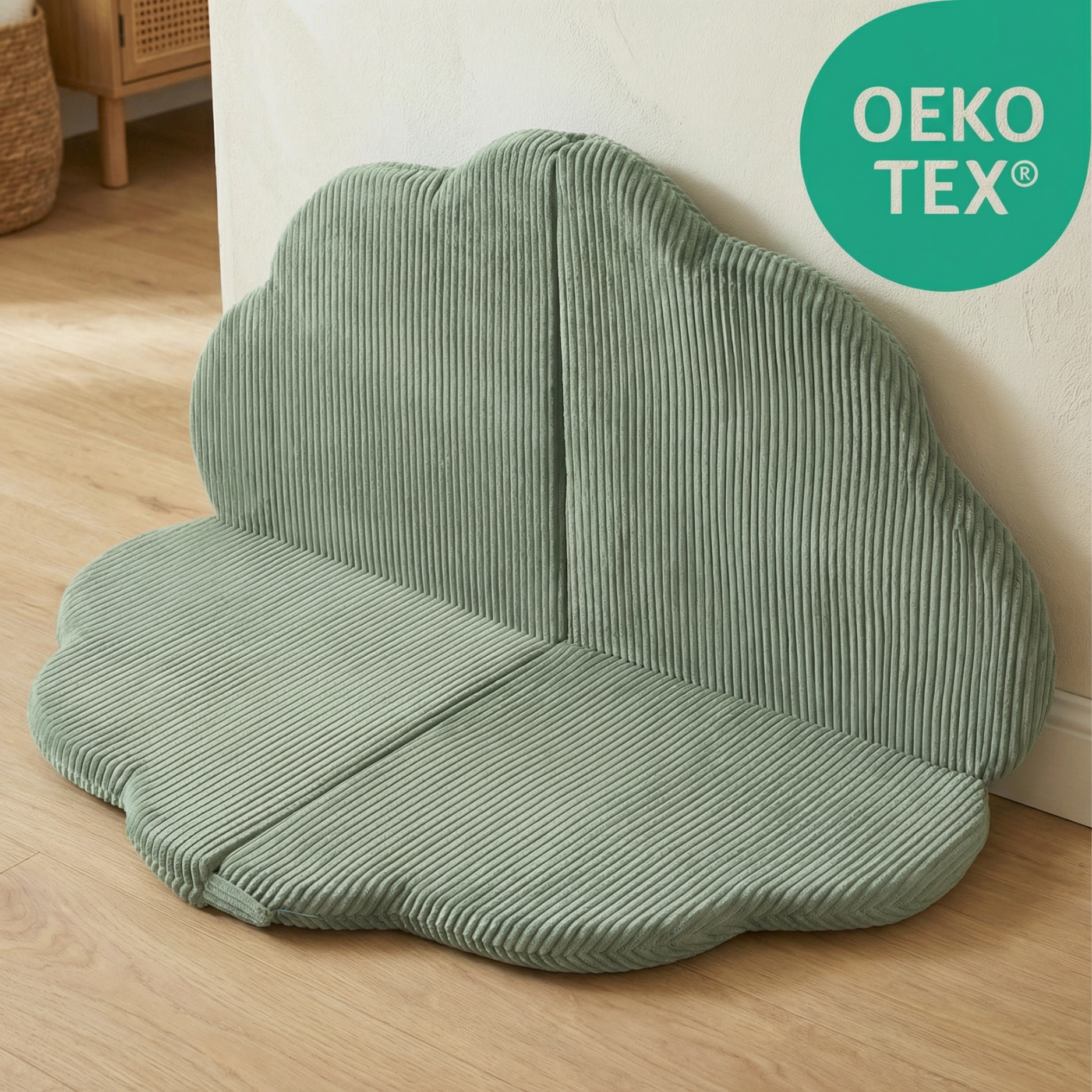 LIONHERZ Bloomy Mat Tappeto Gioco 115 cm Salvia